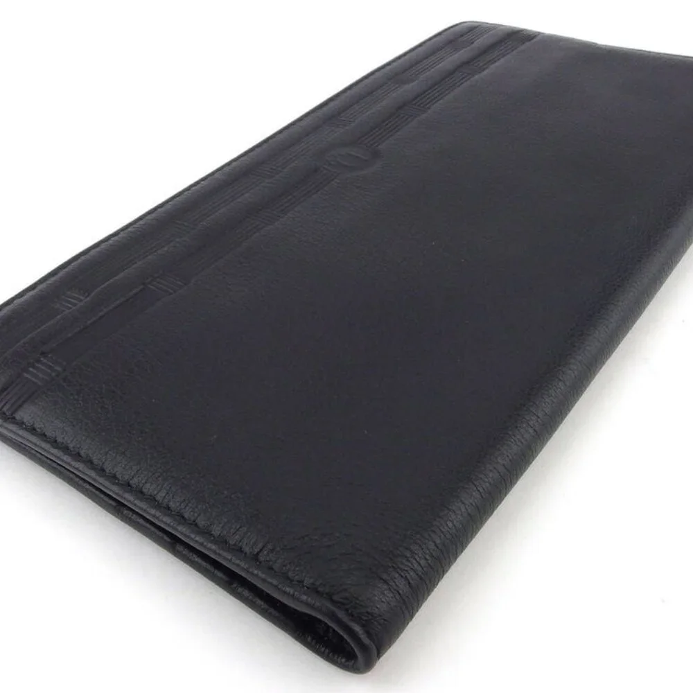 Dior Long Wallet logo leather Auth used E1624